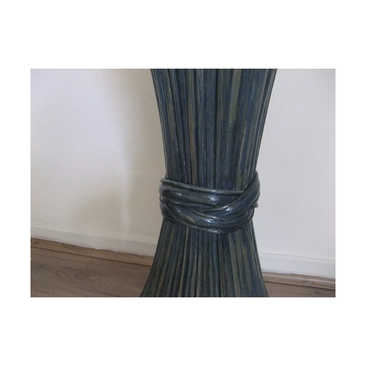 Colonne Gerbe de Blé H.61 cm Bleu