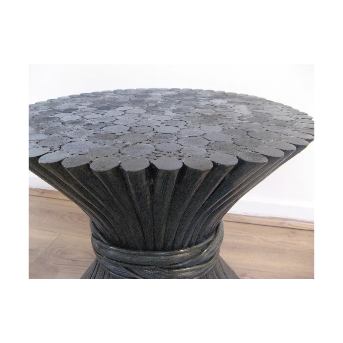 Colonne Gerbe de Blé H.40 cm Bleu