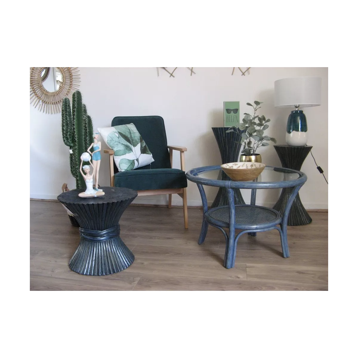 Table basse Datuk Bleu 70x70