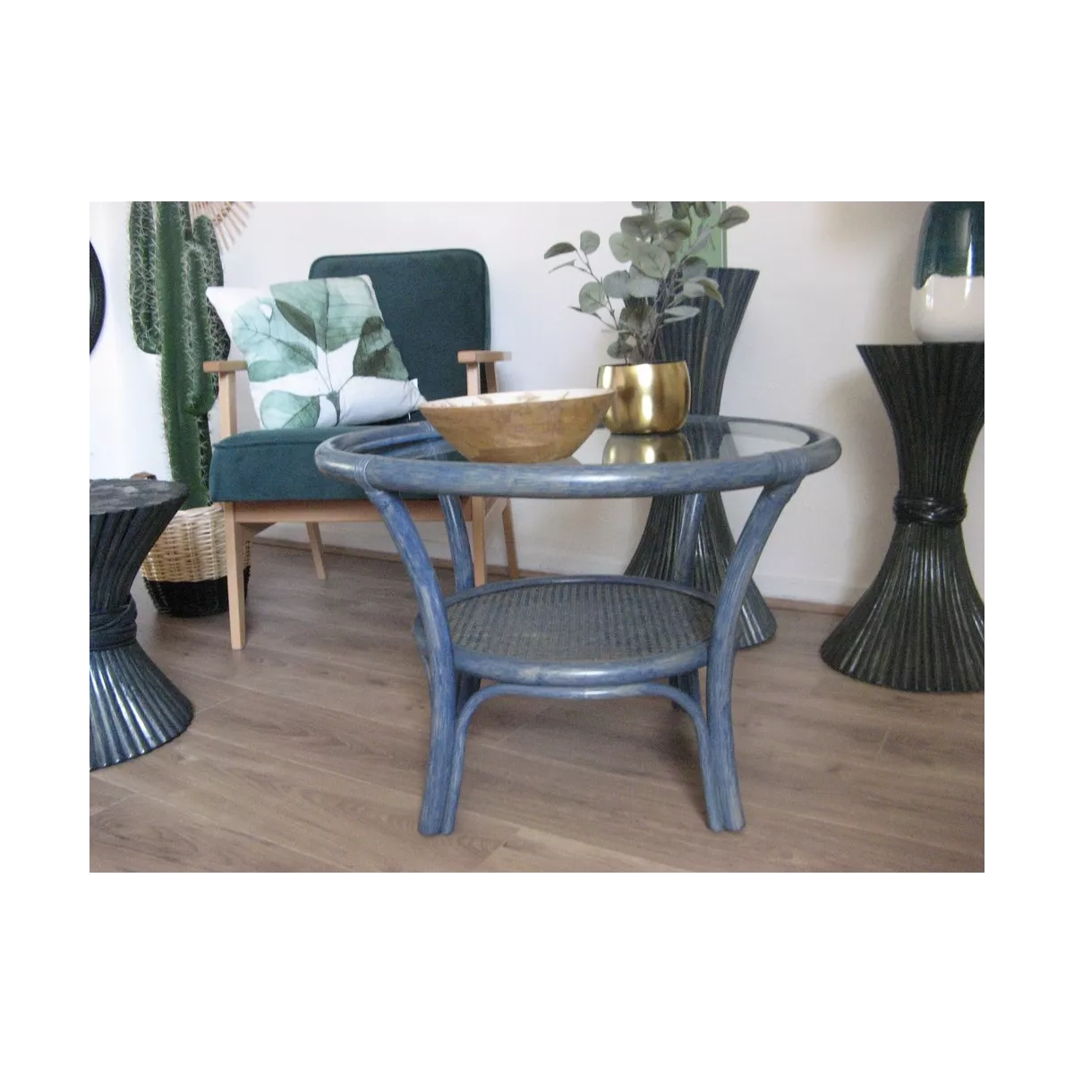 Table basse Datuk Bleu 70x70
