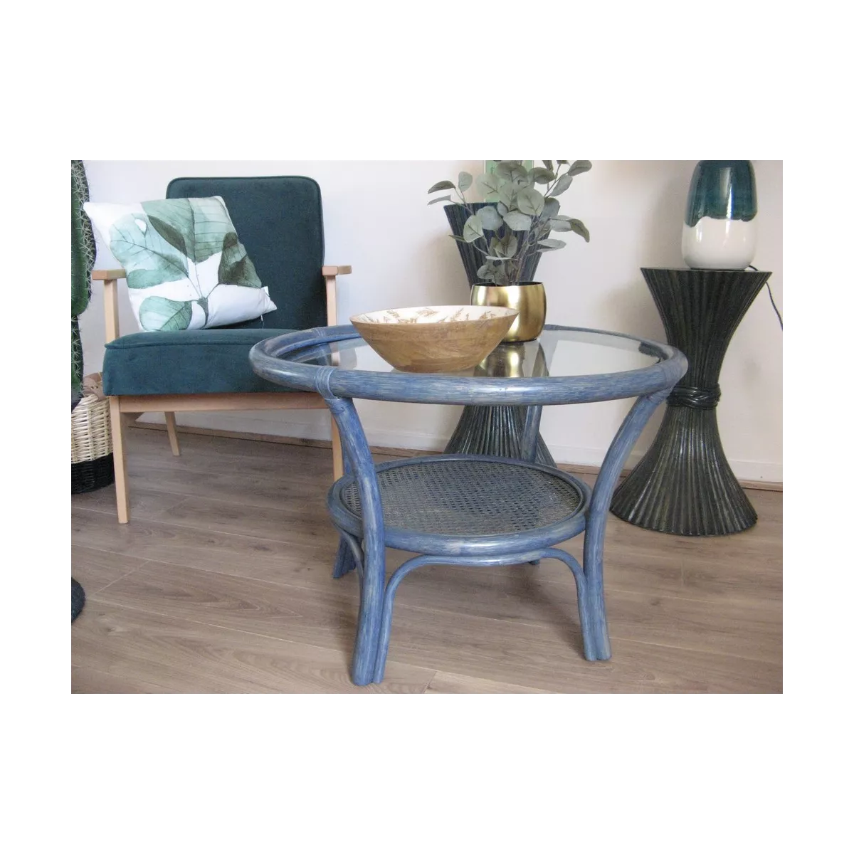 Table basse Datuk Bleu 70x70