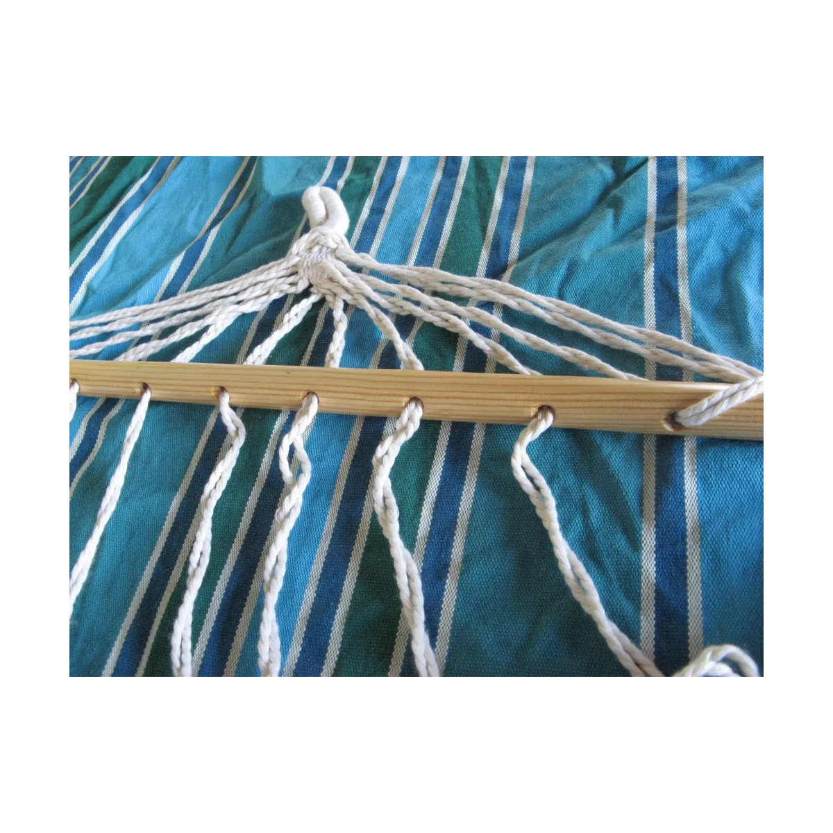 Hamac Rayé Bleu et Vert