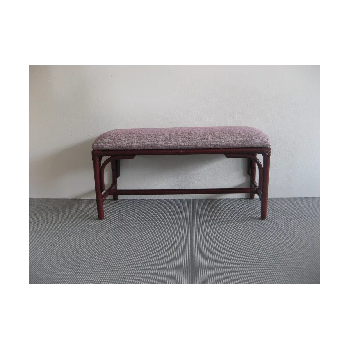 Pouf double en Rotin Sydney Prune