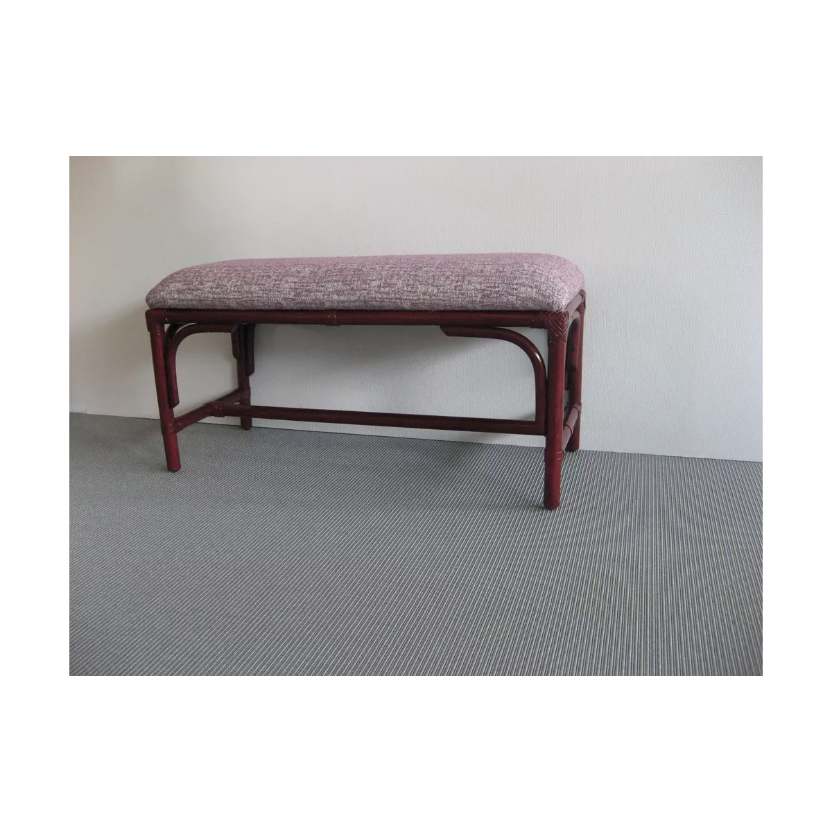 Pouf double en Rotin Sydney Prune