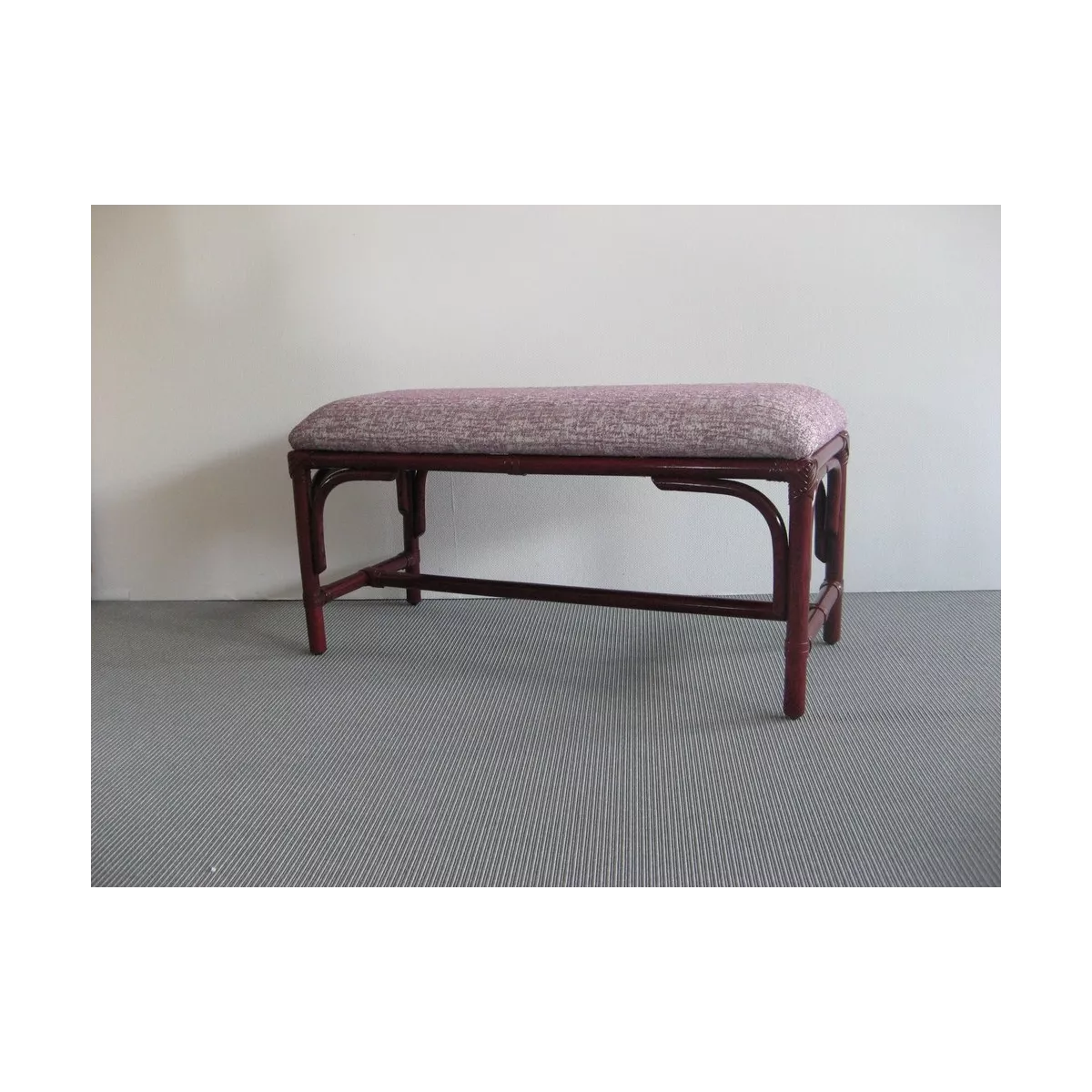 Pouf double en Rotin Sydney Prune