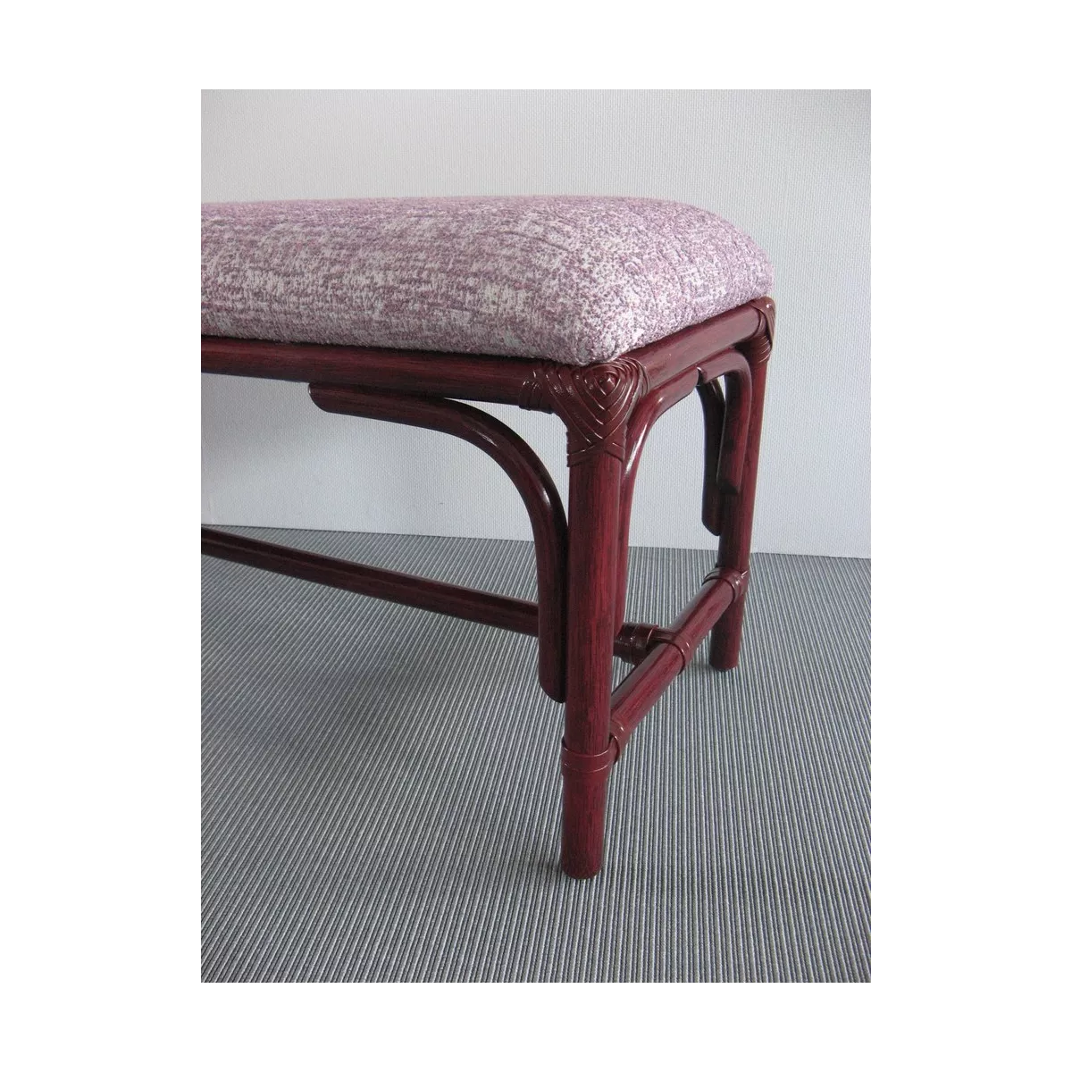 Pouf double en Rotin Sydney Prune