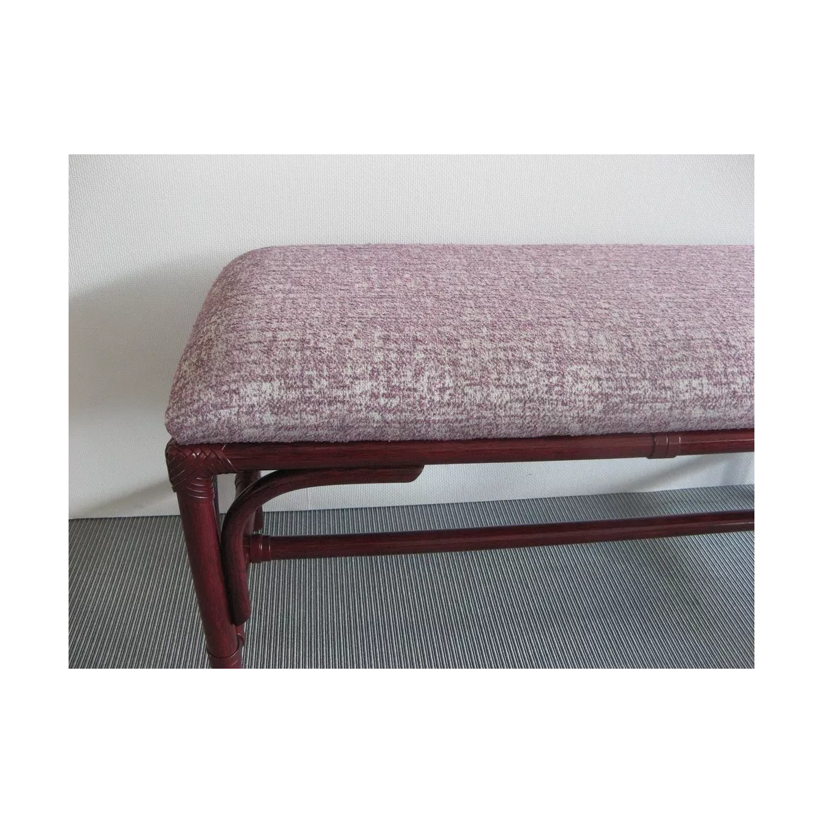 Pouf double en Rotin Sydney Prune
