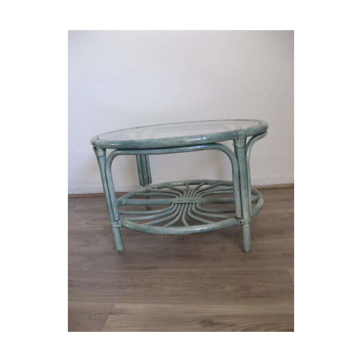 Table Basse en Rotin 77x77 Zoé Mare
