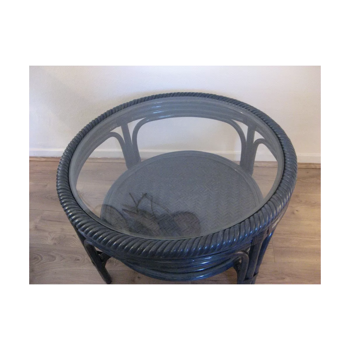 Table basse Padoue Bleu 80x80