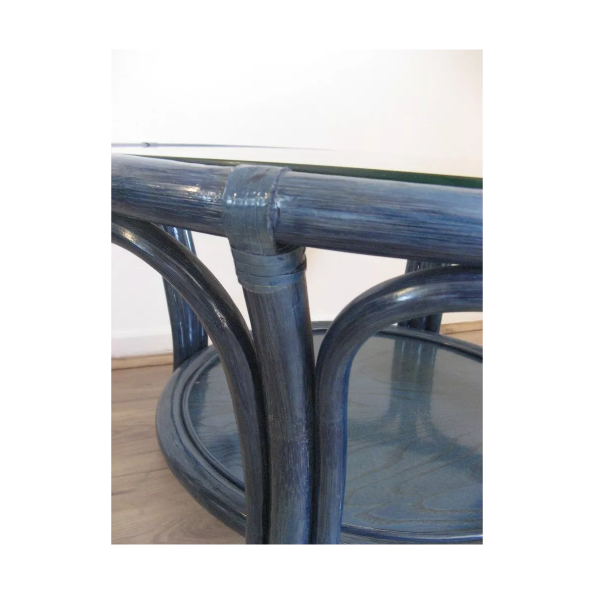 Table basse Sydney Ronde 75x75 Bleu
