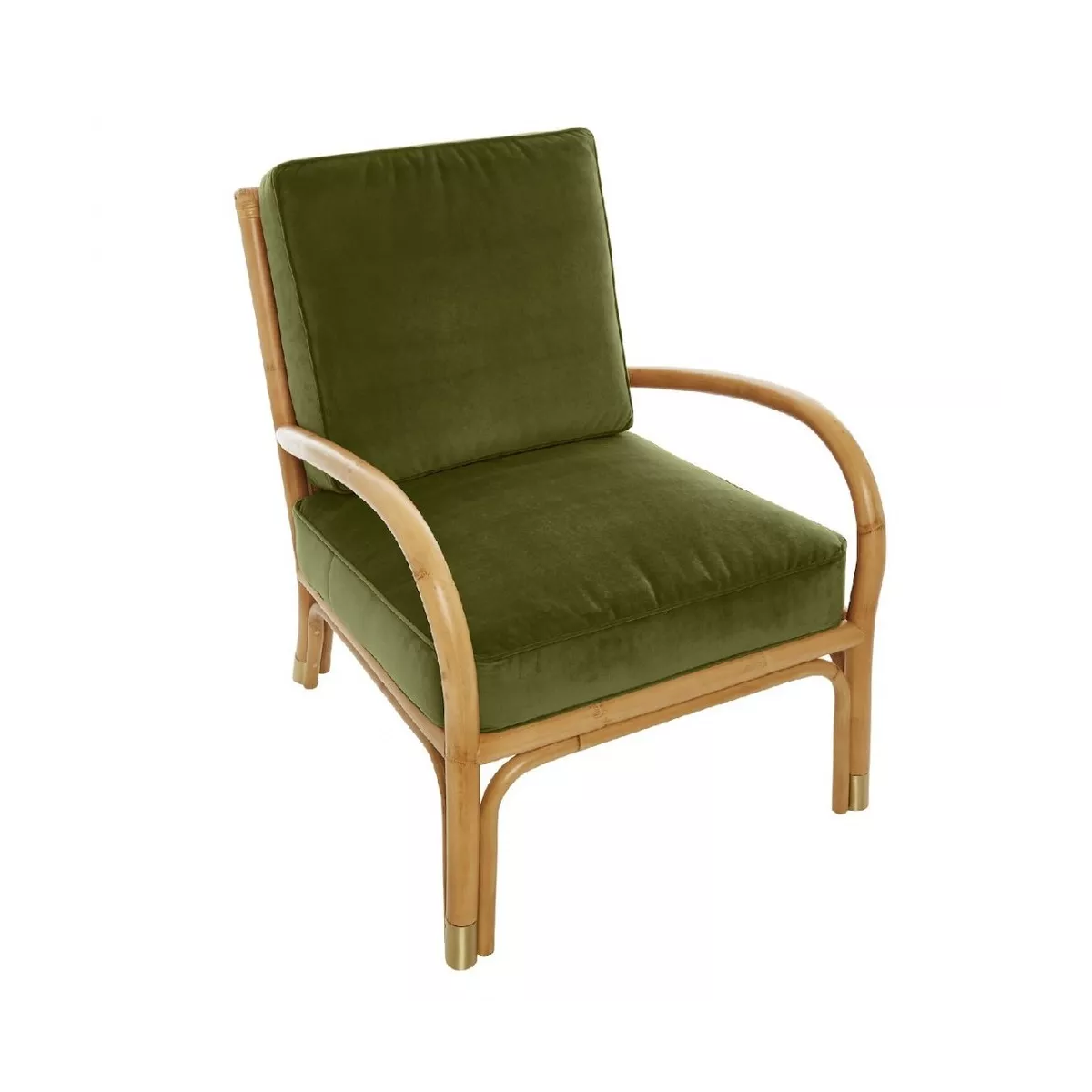 Fauteuil Riviera Velours Vert