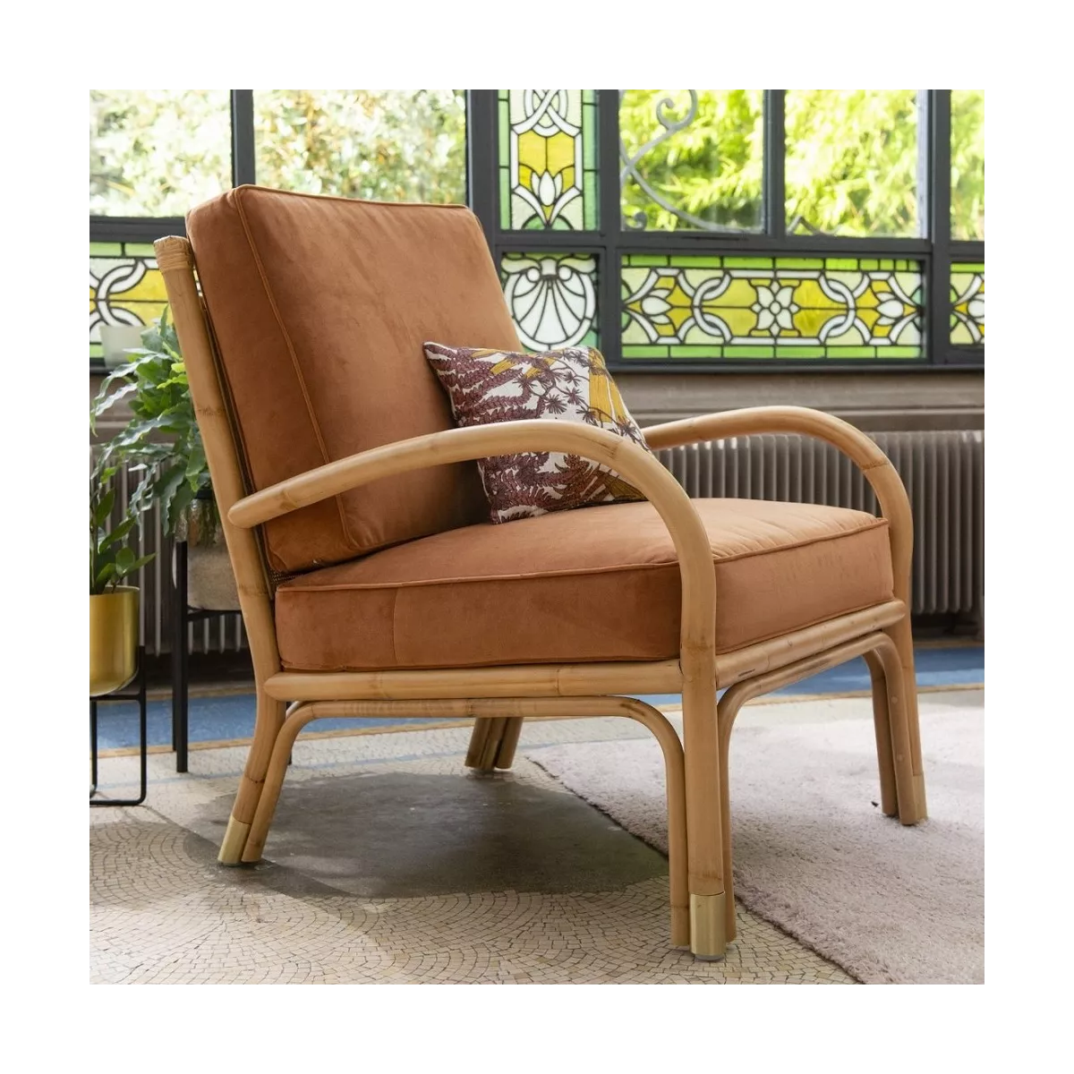 Salon Rotin Riviera Canapé 3 places + 2 Fauteuils