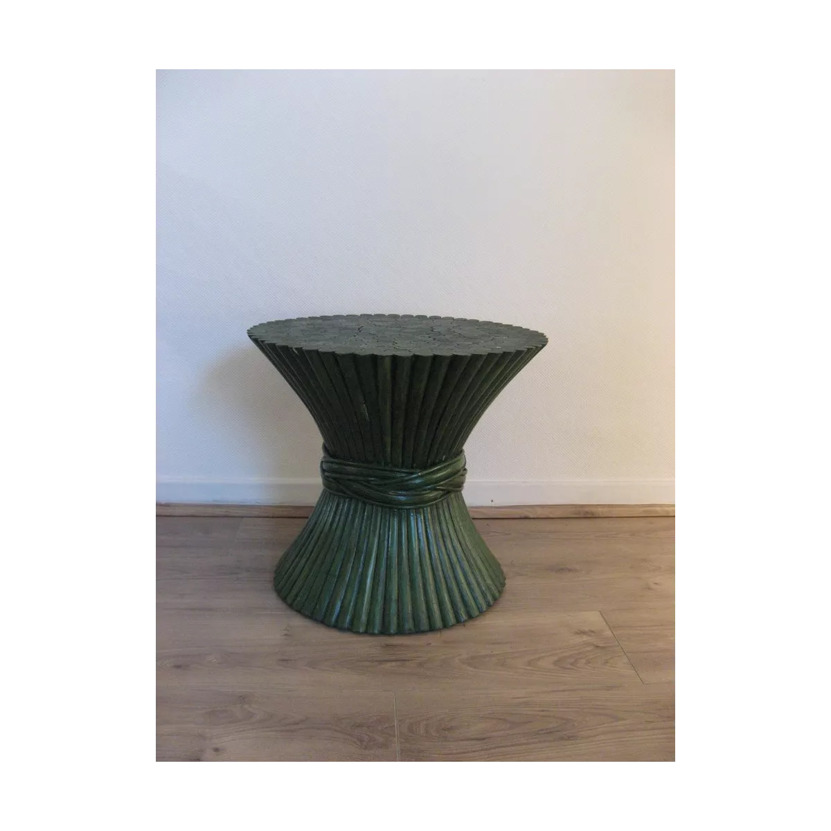Colonne Gerbe de Blé H.40 cm Vert Foncé