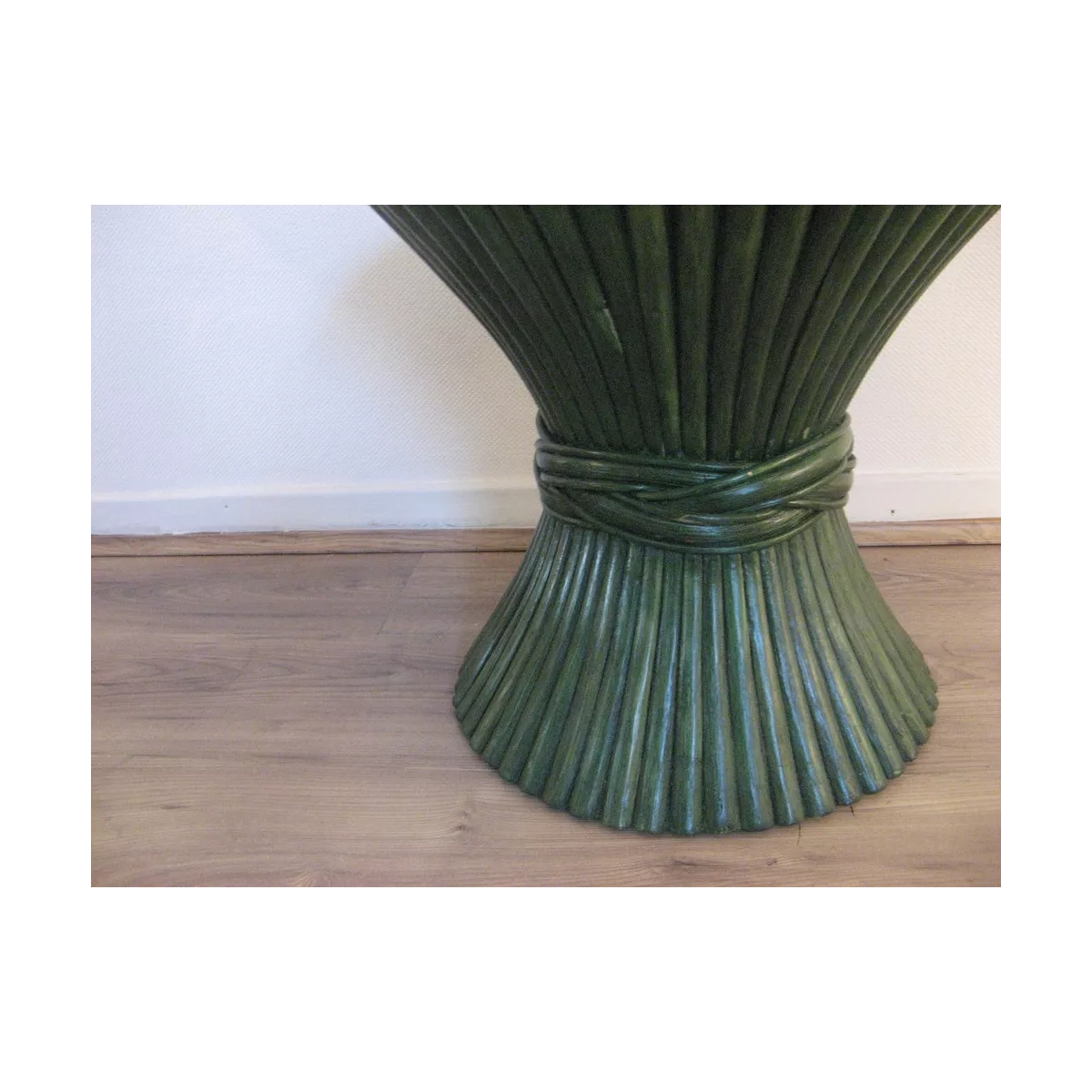 Colonne Gerbe de Blé H.40 cm Vert Foncé