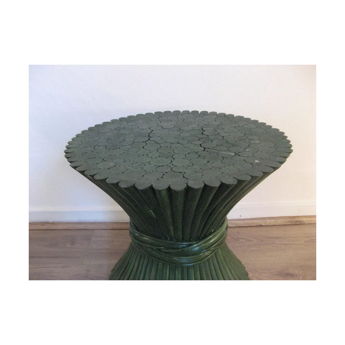 Colonne Gerbe de Blé H.40 cm Vert Foncé