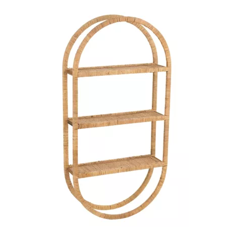 ETAGERE MURALE EN ROTIN