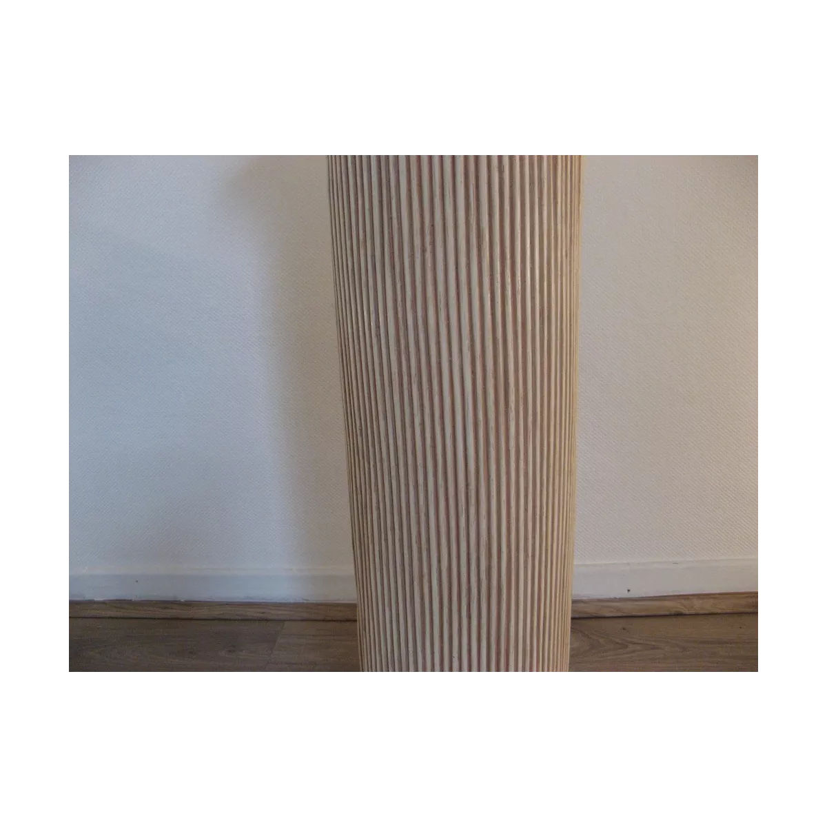 Colonne Romaine en Rotin H.91 cm Rose