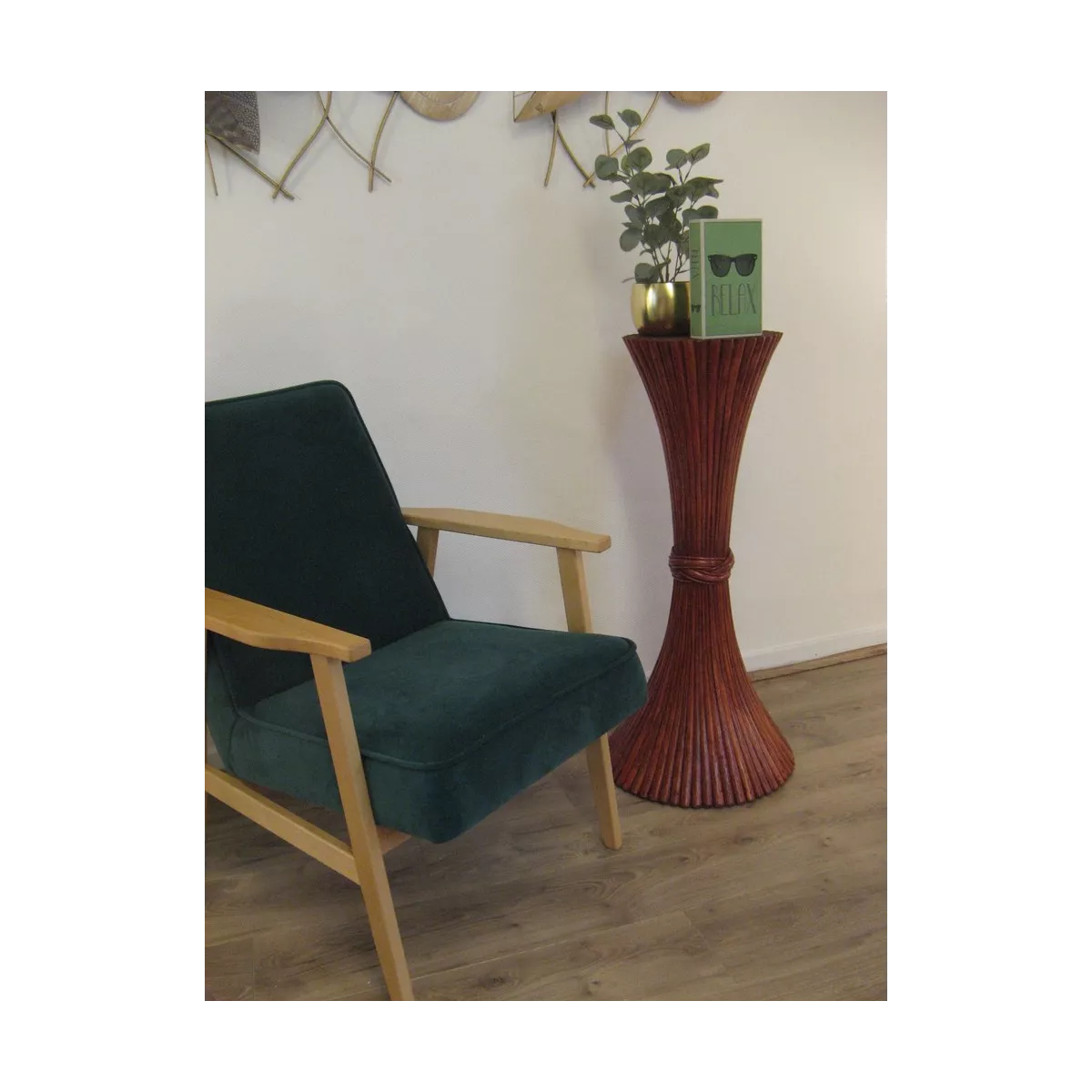 Colonne Gerbe de Blé H.92 cm Rojo