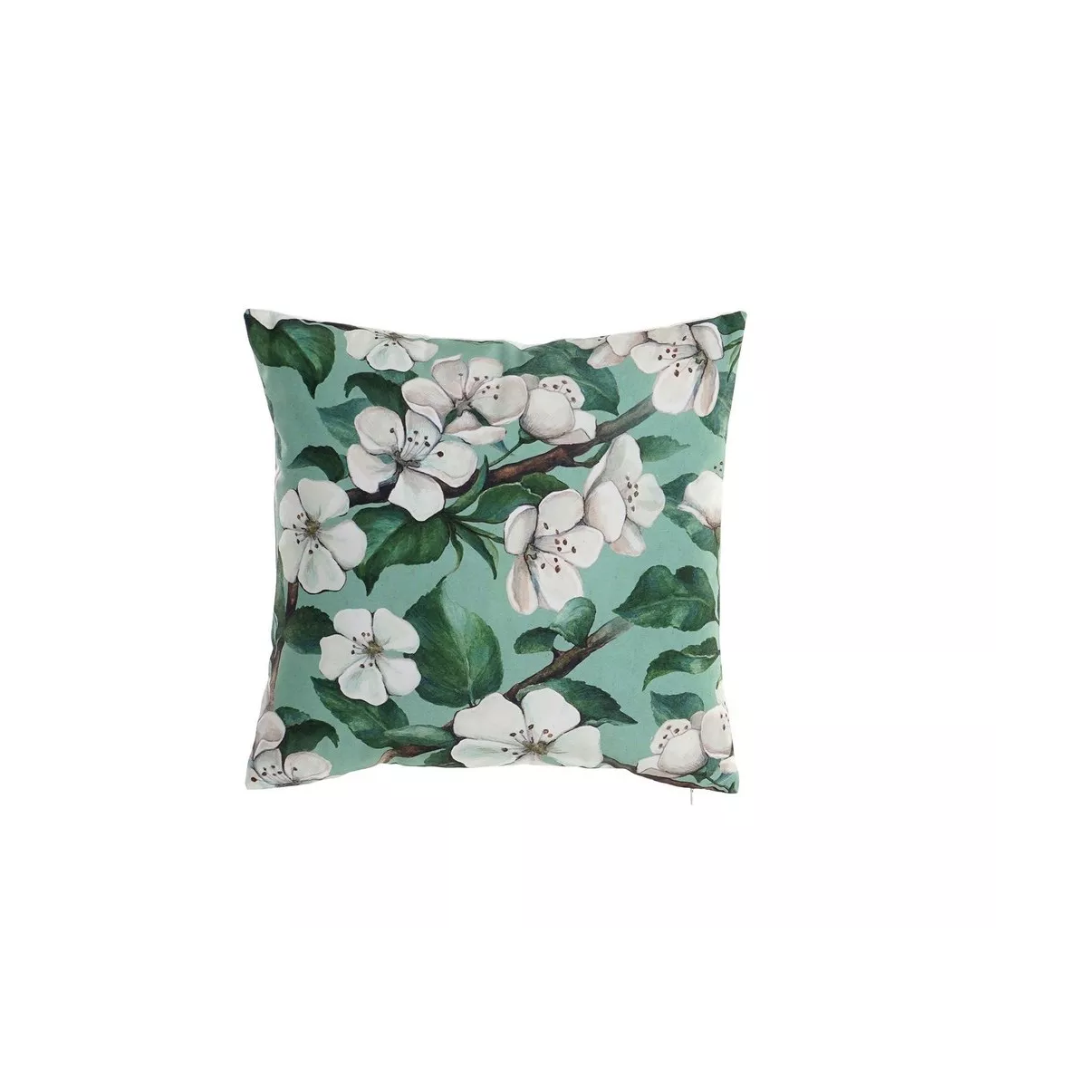 Coussin Fleurs Vertes 45x45