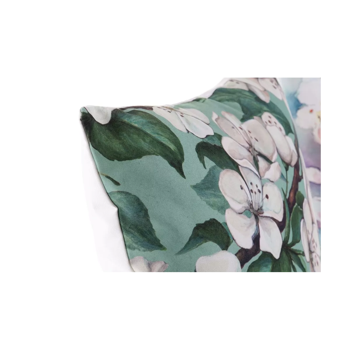 Coussin Fleurs Vertes 45x45