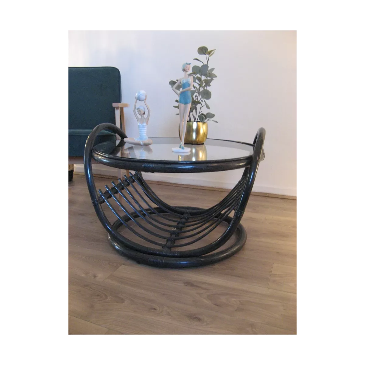 Table Basse Alama 75x75 Bleu Foncé