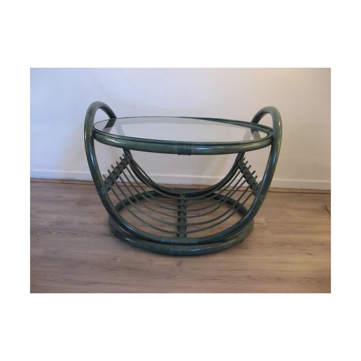 Table Basse Alama 75x75 Bleu
