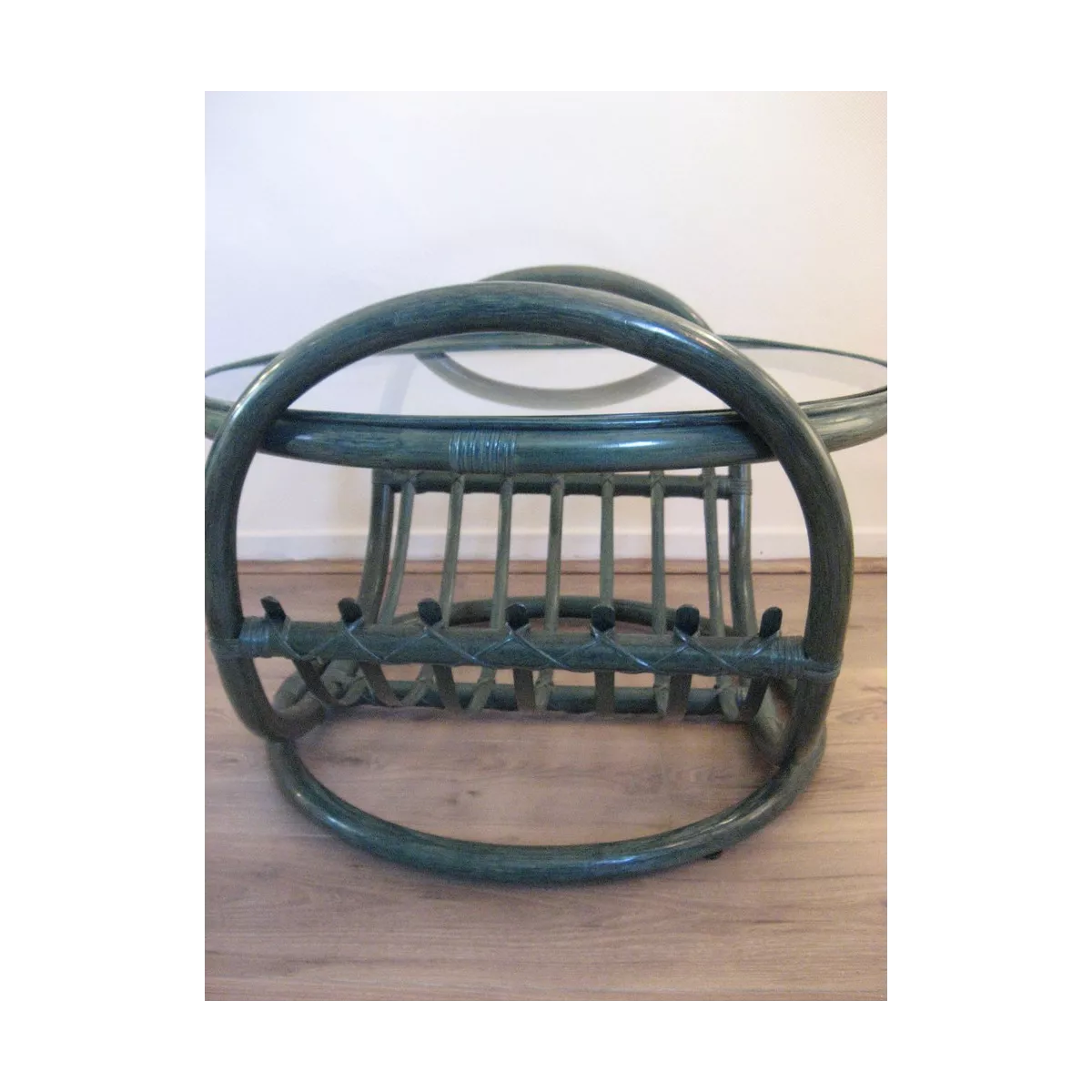 Table Basse Alama 75x75 Bleu