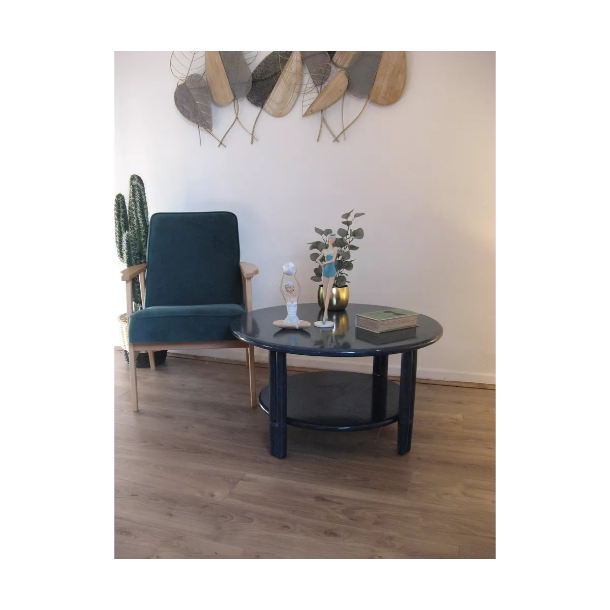 Table basse Kota Bleu 83x83