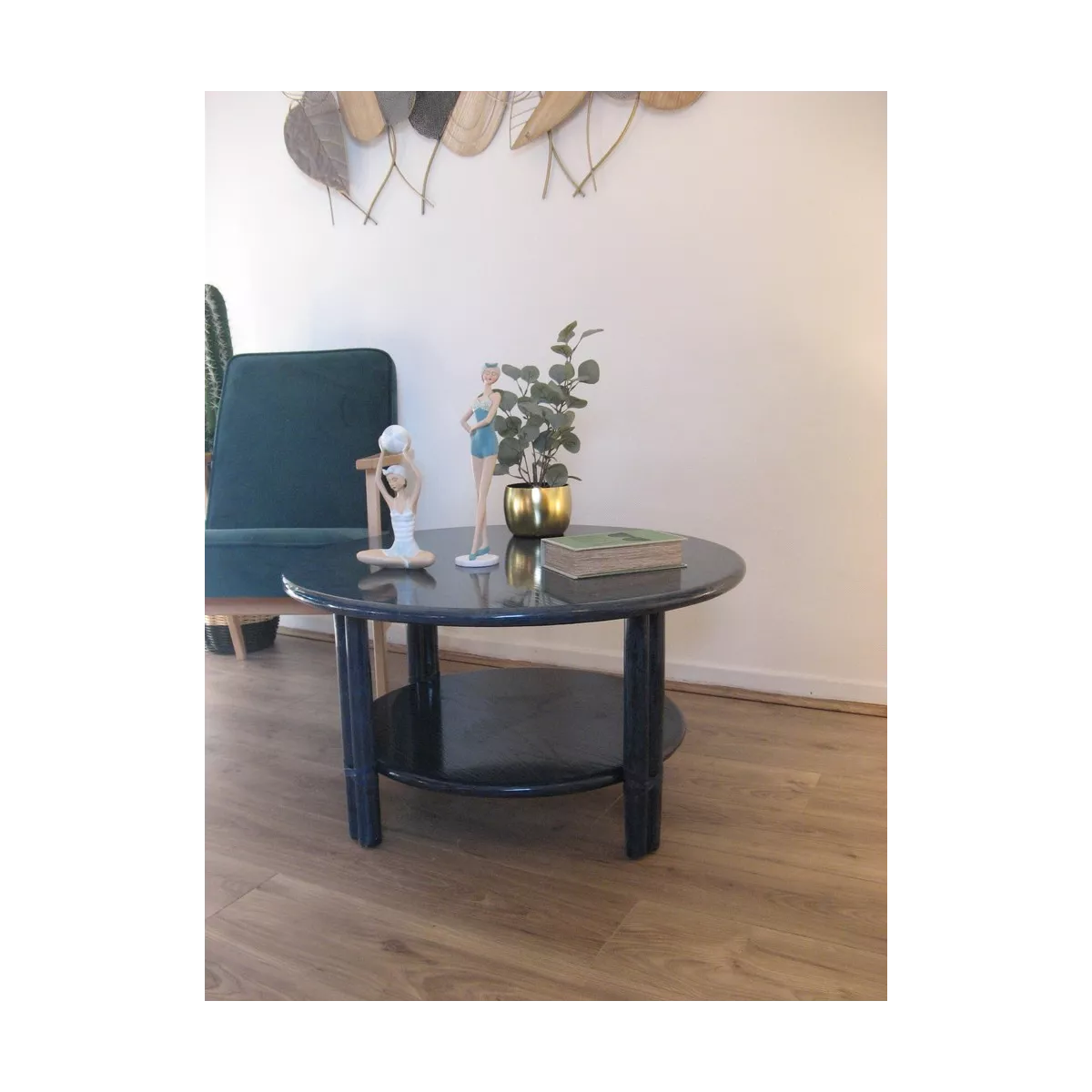 Table basse Kota Bleu 83x83