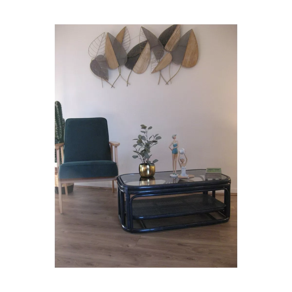 Table basse Zola Bleu 90x50
