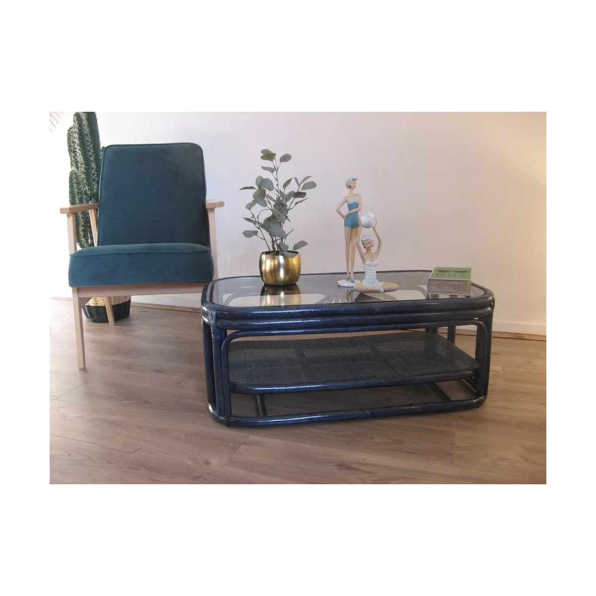 Table basse Zola Bleu 90x50