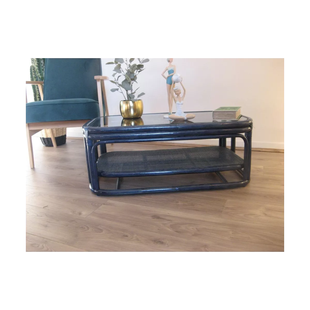 Table basse Zola Bleu 90x50