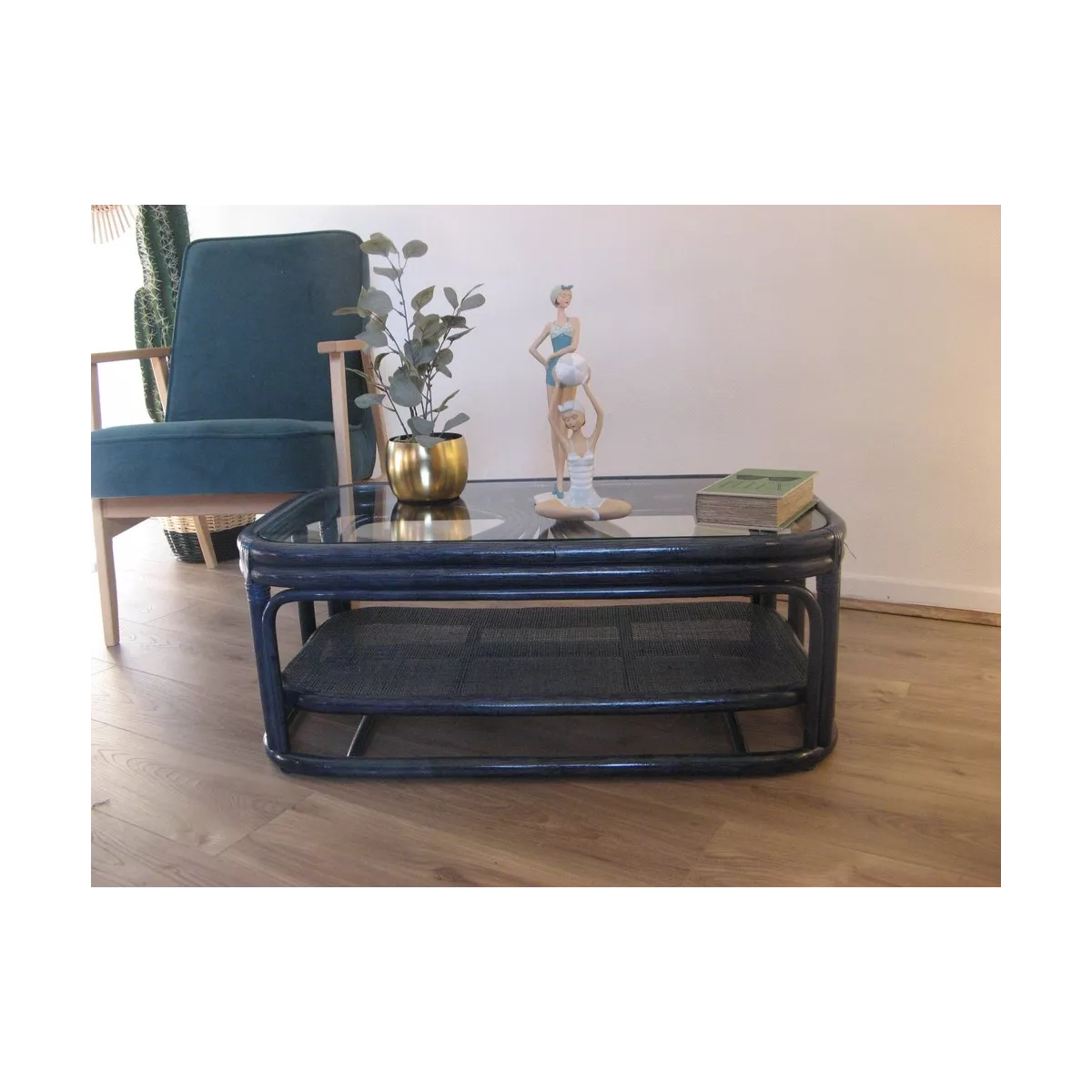 Table basse Zola Bleu 90x50
