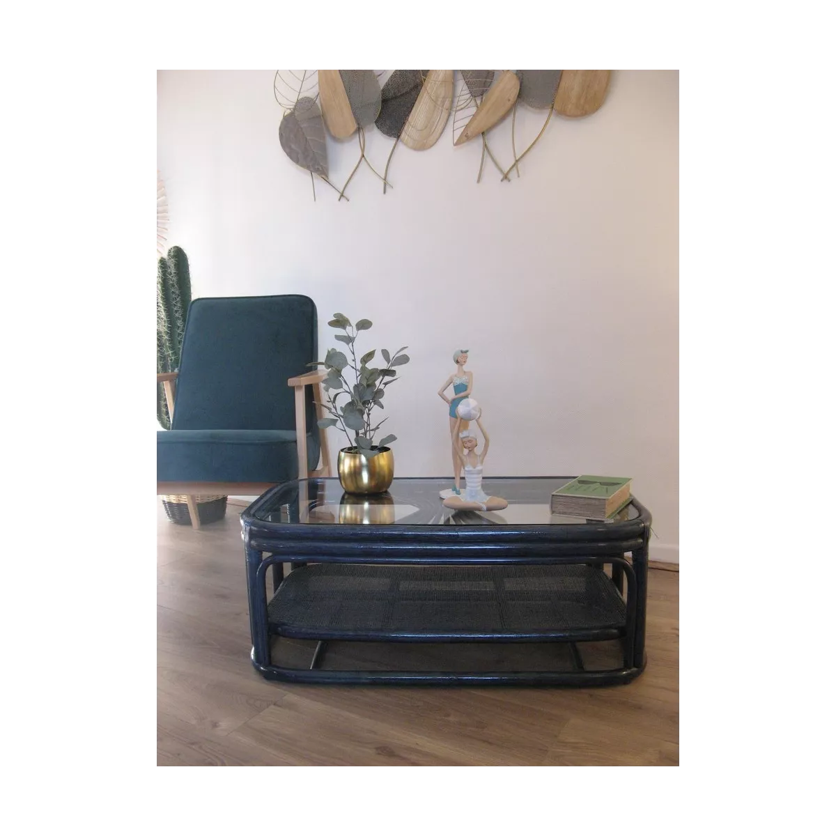 Table basse Zola Bleu 90x50