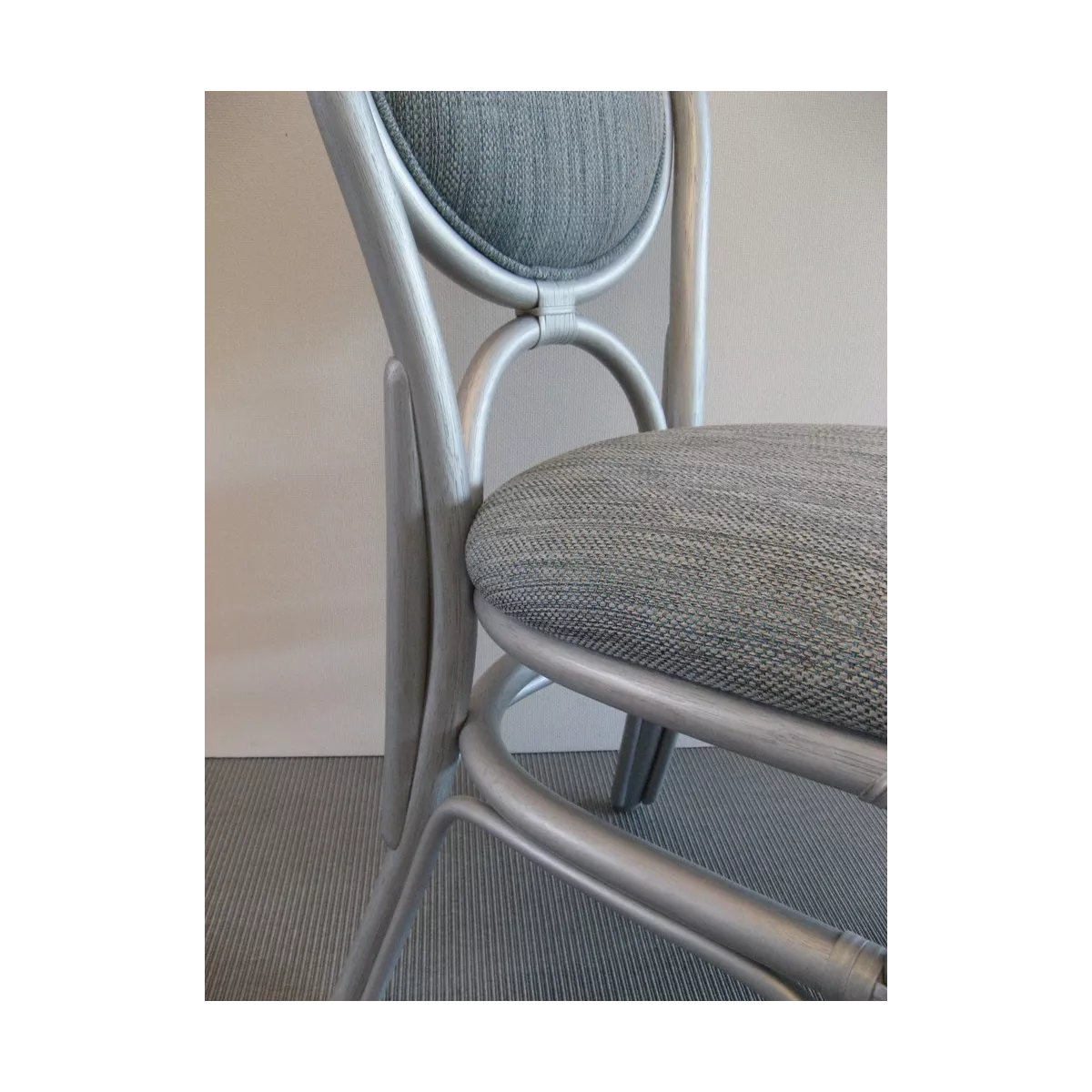Chaise Médaillon en Rotin Agent