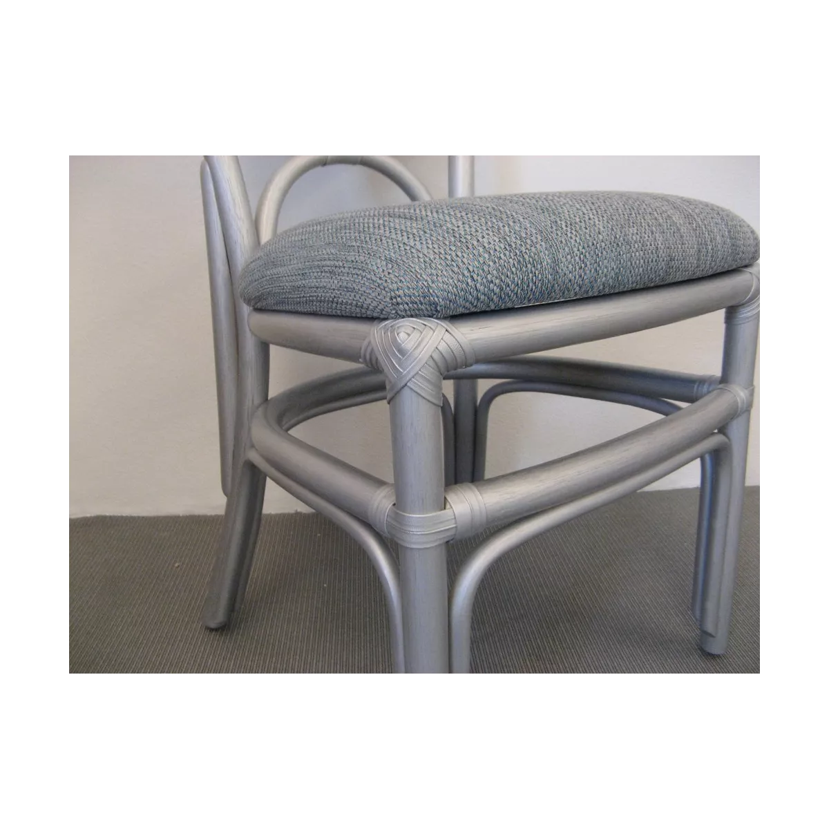 Chaise Médaillon en Rotin Agent