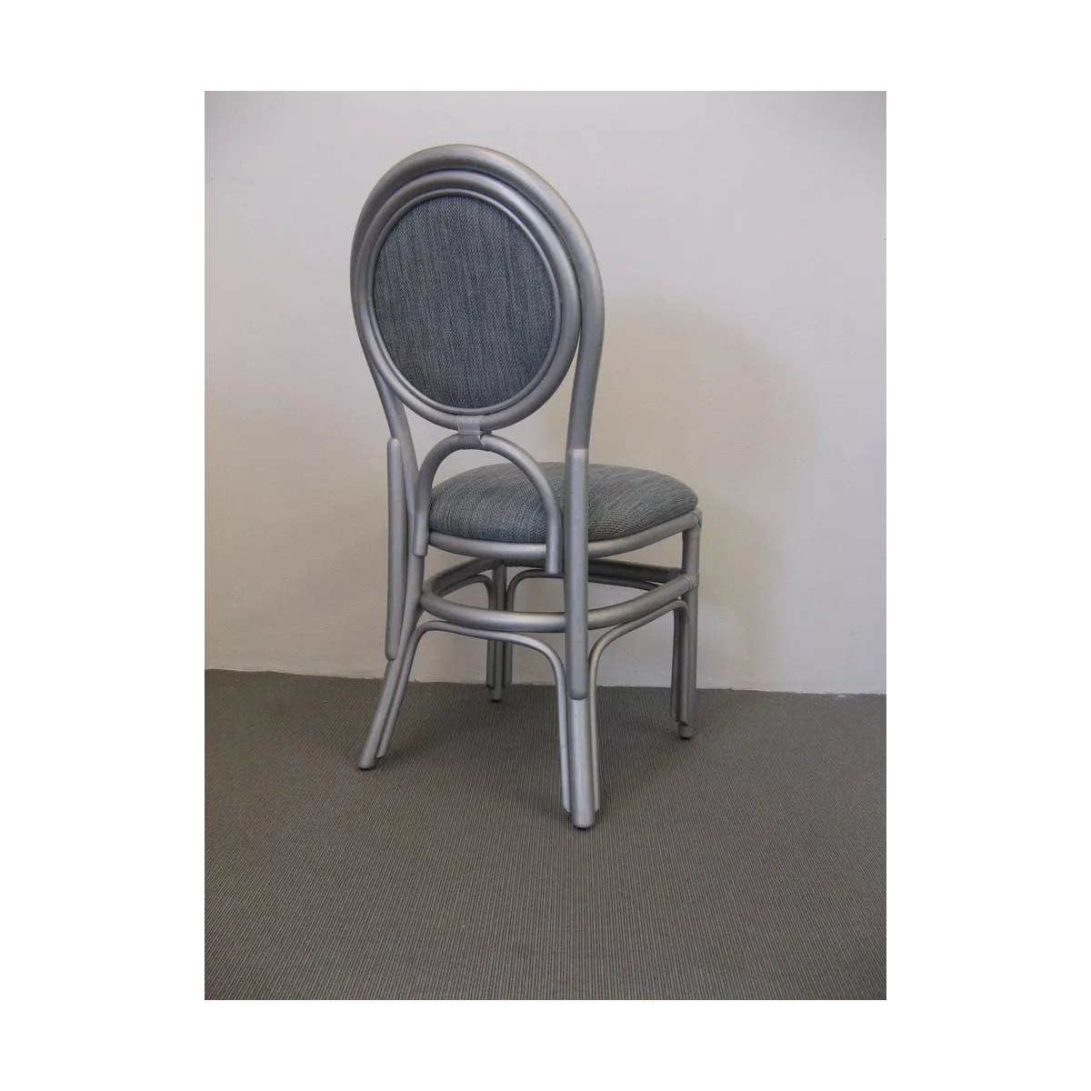 Chaise Médaillon en Rotin Agent