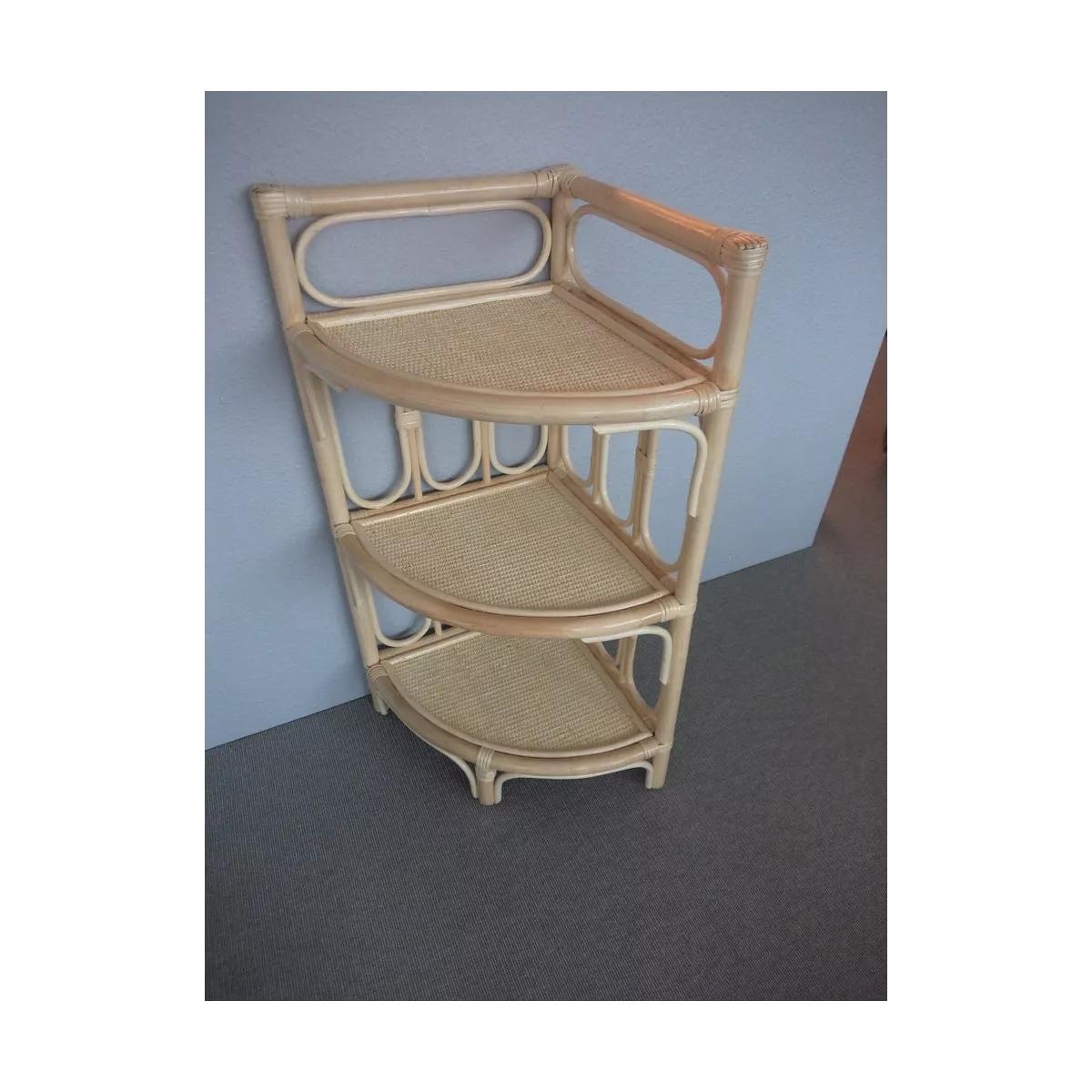 Etagère d'Angle 3 niveaux Coloris Naturel