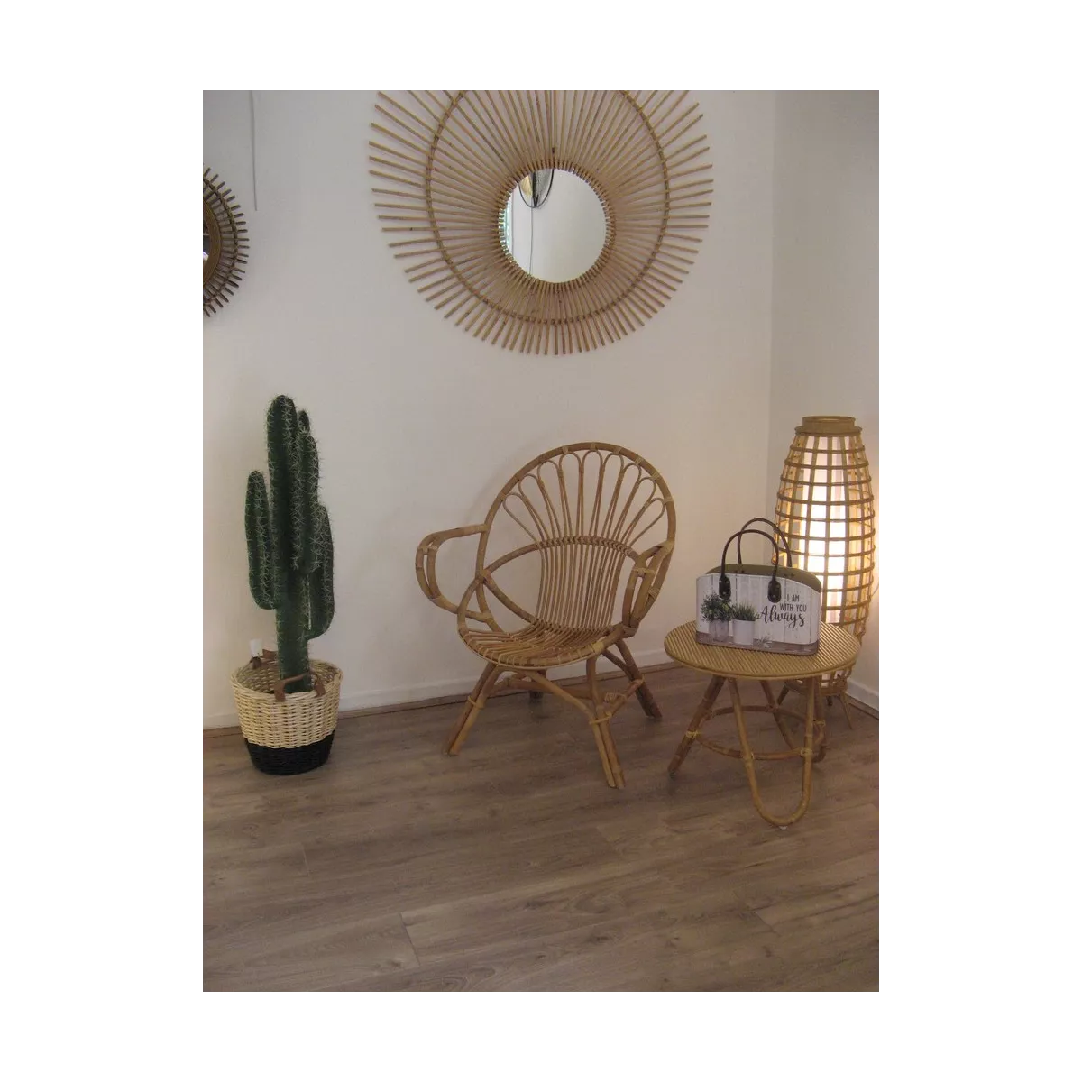 Fauteuil Rotin Coquille