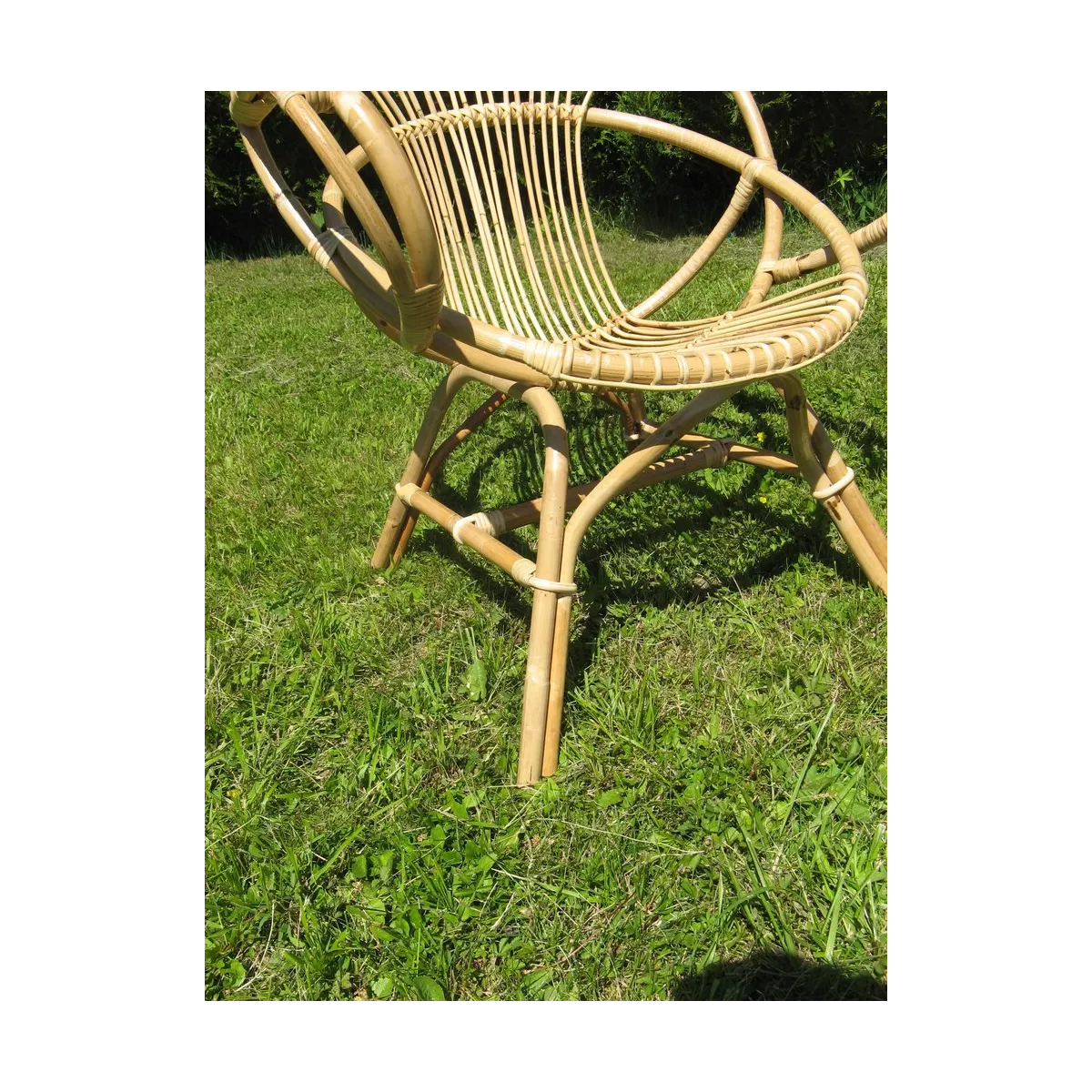 Fauteuil Rotin Coquille
