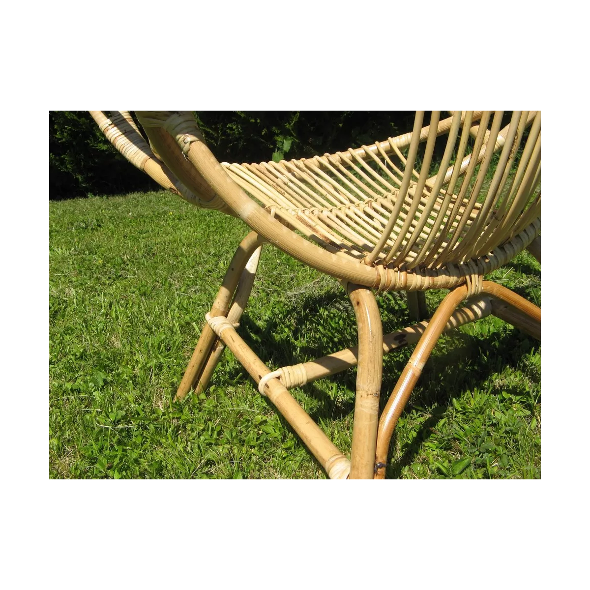 Fauteuil Rotin Coquille