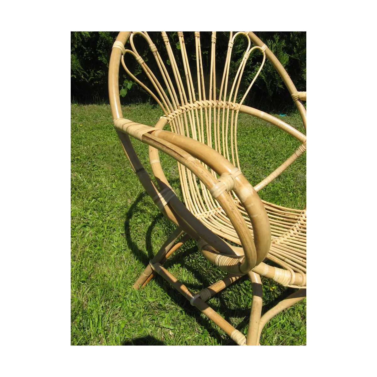Fauteuil Rotin Coquille