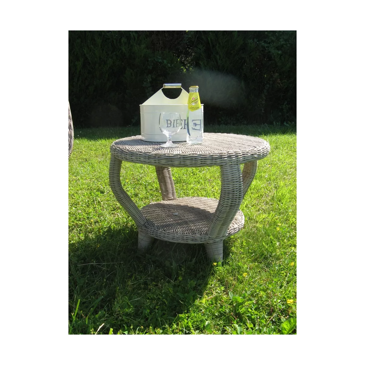 Table Basse Vino Résine Sable