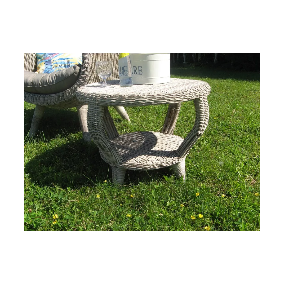 Table Basse Vino Résine Sable