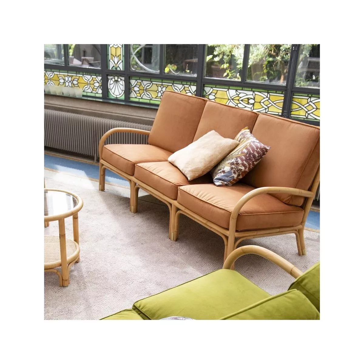 Table basse en Rotin  Riviera 66x66
