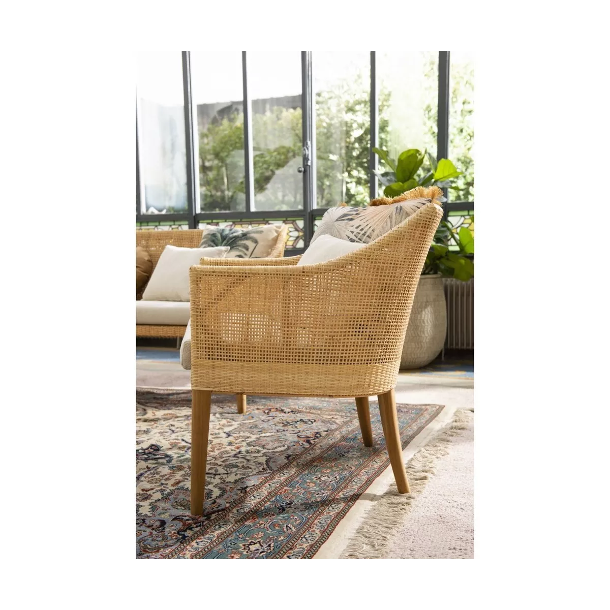 Fauteuil Saigon en rotin