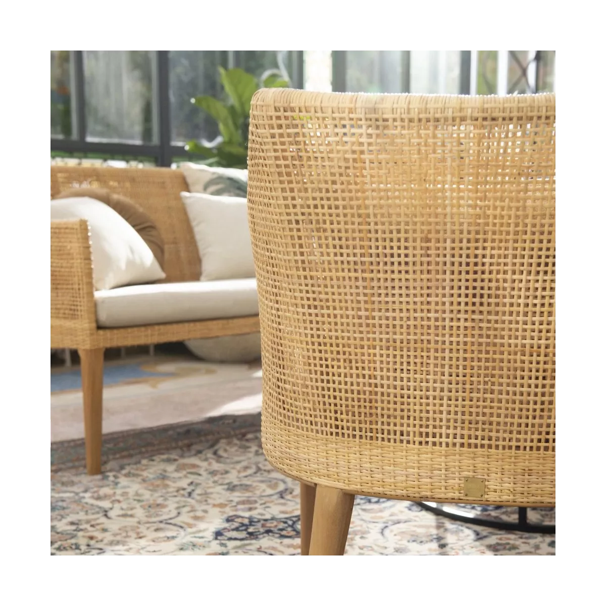 Fauteuil Saigon en rotin