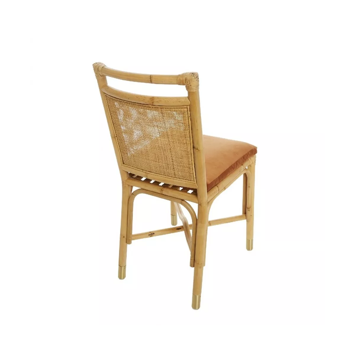 Chaise Velours Brique