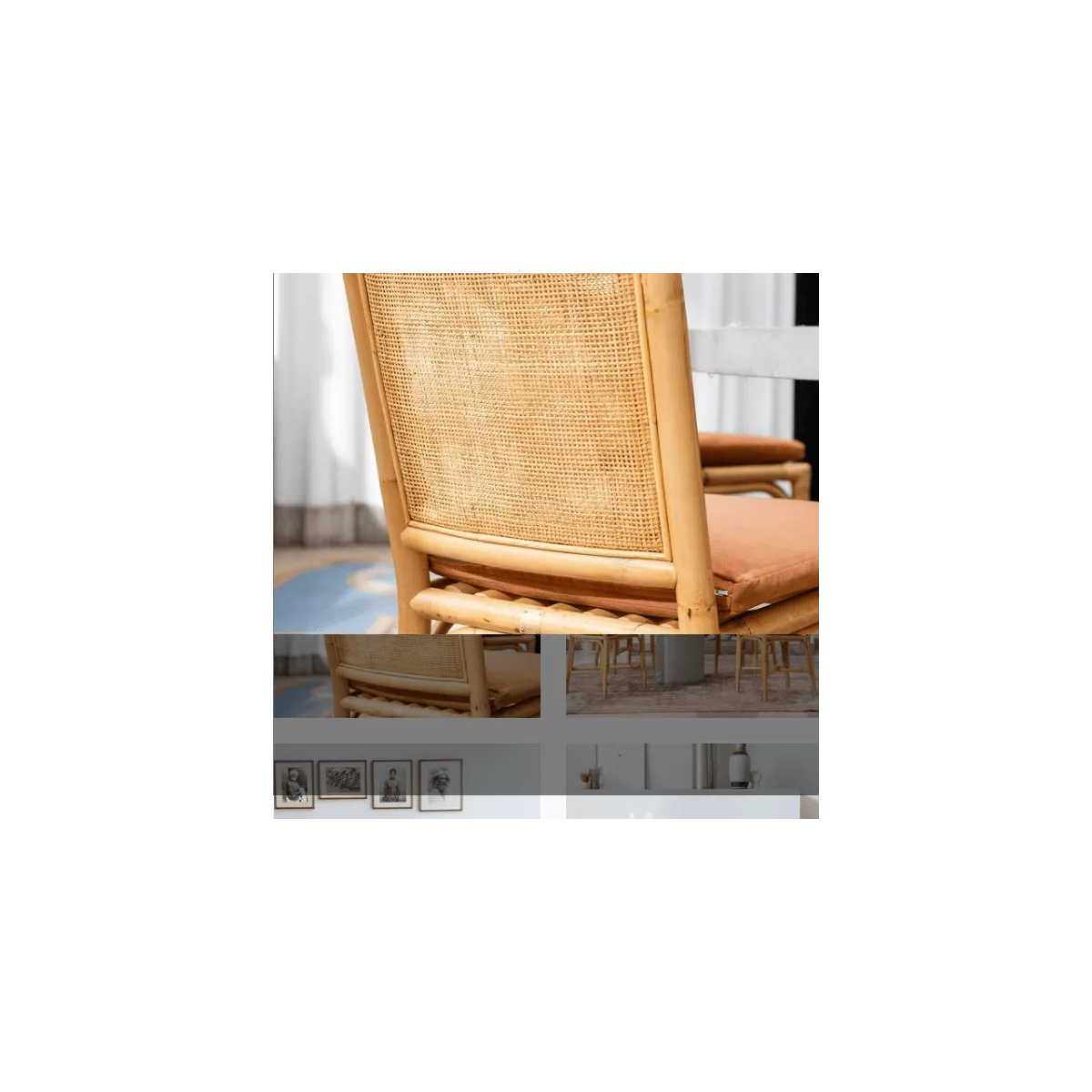 Chaise Velours Brique