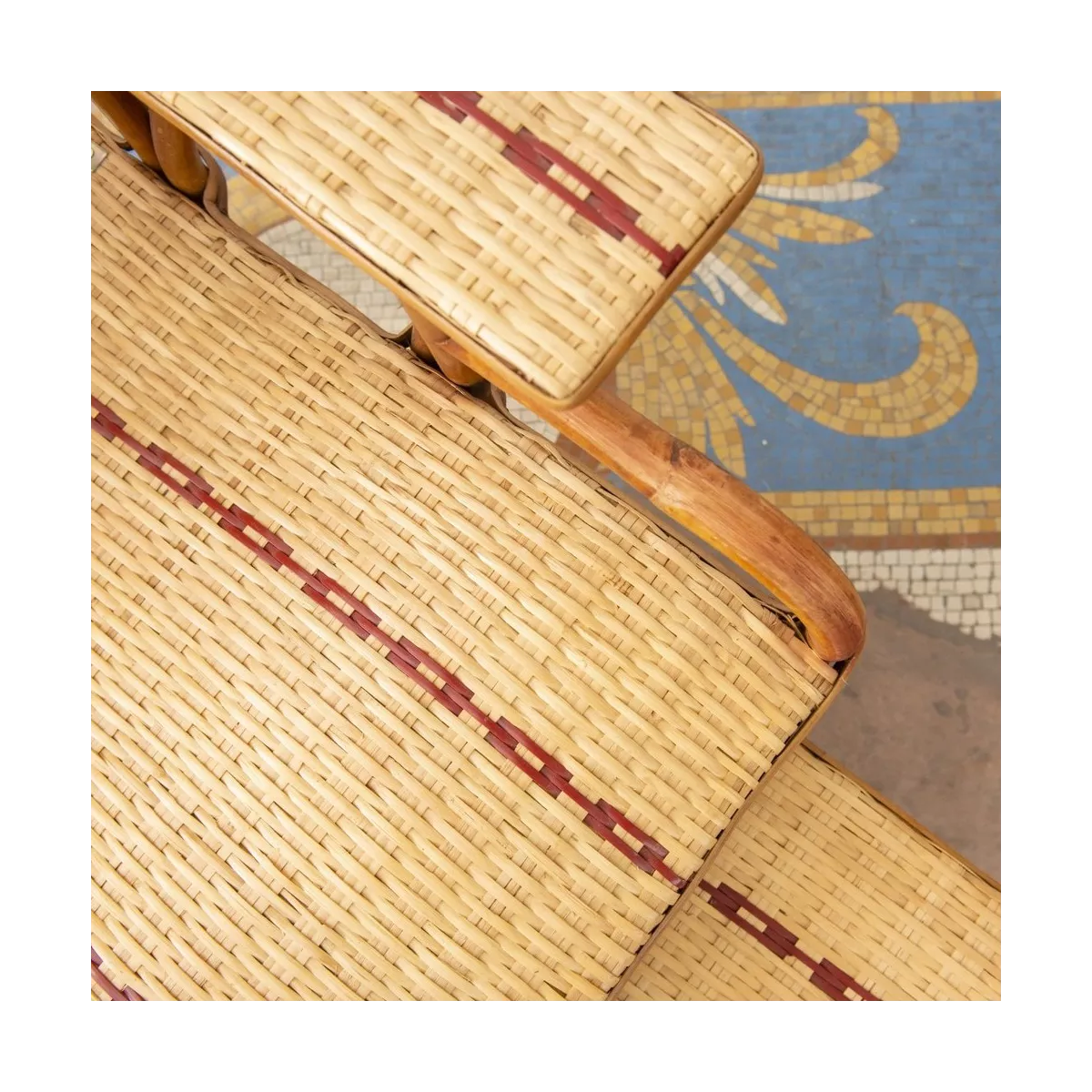 Chaise Longue Bagatelle en Rotin
